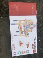 Wooden Kids Tool Bench Toy Set – Large Workbench with Tools & Gears (36+ Months)