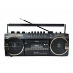 Vintage FM Radio Cassette Tape Stereo Player with BLUETOOTH Speaker and USB & SD