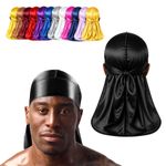 Silky Satin Durag for Men & Women – Premium Soft Du Rag for Waves, Braids & Locs