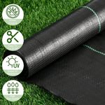 50M Heavy Duty Weed Control Fabric Membrane Garden Ground Cover Roll Landscape