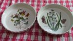 Portmeirion botanic garden 2x flan tart quiche dish  21cm 8"