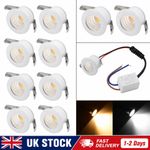 10x 3W LED Recessed Cabinet Lights Mini Spot Cupboard Downlights Warm White Cool