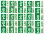 25 x Genuine Unfranked Barcoded 2nd Class Stamps - Peel & Stick - Original Gum 