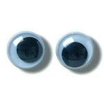 5 Pairs of 7mm Stick On Googly Eyes, Crafts, Funny Faces,