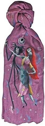 OFFICIAL DISNEY NIGHTMARE BEFORE CHRISTMAS LONG LIGHT WEIGHT DECORATIVE SCARF