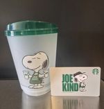 Starbucks X Peanuts Snoopy Limited Edition Joe Kind Reusable Cold Cup 16oz 473ml