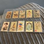 One Sheet Off Chinese Cigarette Cards In Fair Condition