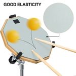 Drum Practice Pad and Sticks Double Sided Silent Practice Pads 12-Inch Silent