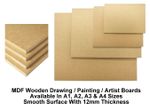 A4 A3 A2 A1 MDF Wooden Board Drawing Board Painting Artist Art (12mm Thick)
