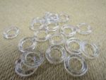 Round Austrian Blind Rings - Clear Plastic - 10mm (5mm inner) - Choose Pack Size