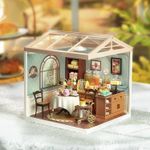 Rolife Sweet Sips Tea DIY Plastic Miniature House Model Building Craft Kit Gifts