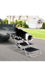 Extra Wide Foldable Dog Car Steps for Large Dogs Dog Ramp