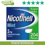 Nicotinell Lozenge 2mg Mint – 204 Pieces 100% ORIGINAL ⭐⭐⭐⭐⭐