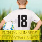 Numbers to Iron On Transfers Football Shirt, Squad Number Transfers