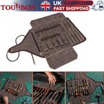 TOURBON Folding Tool Roll Storage Bag Canvas Portable Carving Tool Organizer UK