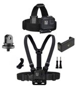 Chest Head Mount for GoPro Cameras Adjustable Strap Fits 3-12 Comfortable Design