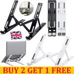 Adjustable Laptop Stand Portable Laptop Riser 10-17" Laptop Holder for Desk UK