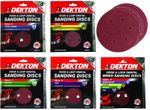 Dekton Packs of 150mm Orbital Sanding Sheet Discs Pads 40, 60, 80 Or 120 Grit 6"