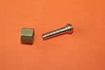 TRIUMPH NORTON BSA PETROL TAP BRASS NUT SPIGOT FUEL LINE 1/4 BSP NUT 1/4" HOSE 