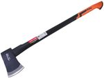 2kg Splitting Axe Carbon Steel Fibreglass Shaft 860mm Log Chopper