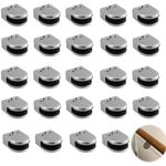 24X Glass Clamp Stainless Steel 304 Clip Flat Back Bracket For Balustrade 6-12MM