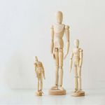 Wooden Manikin Mannequin Unisex Human Figures Artist Sketching Painting Model UK