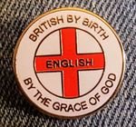 England By The Grace Of God British football badge