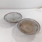 Indian Brass Pedestal Bowl x2 Decorated With Animals & Flowers Trinket Dish 20cm