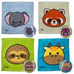 Animal Magic Flannel Face Towel Sloth panda cloth Kids Bath Wash bath travel
