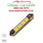 42 MM FESTOON WARM WHITE LED BULB GLB264 GLB258 C5W CLASSIC VINTAGE CAR CARAVAN