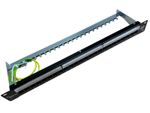 24-Port Blank Keystone 1U Patch Panel, Cat5, Cat5e, Cat6, Cat6A, UTP, 19" Rack