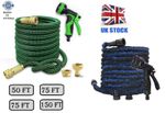 3x Expendable Hose Pipe with SPRAY GUN STRETCHABLE FLEXIBLE 50 75 100 150 FT