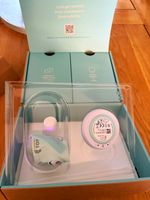 Owlet Dream Sock White/Green + Adapter with 2 different sock sizes