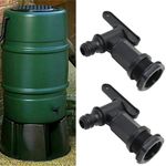 Hoze Lock Hose Fitting For IBC Adapter Replacement Water Butt Tap For 2pcs