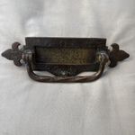 Antique Victorian Arts and Craft Brass Letterbox knocker heavy duty 