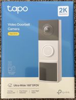 Tapo Video Doorbell Camera D210 TP-Link Wireless 2K Ultra Wide 160° - Brand New