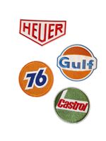 Racing Sponsor - 4 Pack Iron On patches Sew On transfer Badge's - 4 Patch Bundle