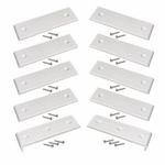 10 Pieces Trailer Parts Low-Friction ABS Boat-Trailer Bunk Glide Pad Pre-Drilled