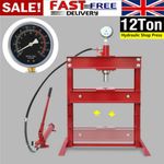 12 Ton Hydraulic Shop Press Heavy Duty Garage Hydraulic Press with Press Plate