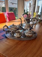 Vintage Viners Silver Plated 4 Pieces Coffee/ Tea Set Heavy Quality plus Tray