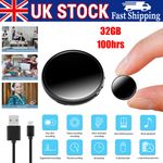 100Hour 32GB Super Mini Voice Activated Recorder Magnetic Device MP3 Player *UK