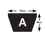 HIGH QUALITY A WEDGE BELTS -SELECT YOUR SIZE-  A SECTION V BELTS B A17-A59