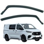 2pcs Window Wind Deflectors For FORD TRANSIT CUSTOM 2024 2025 2026 Rain Guards.