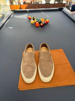 Baudoin & Lange BEAT 2 Boston Taupe Suede Slip-On Trainers EU 44