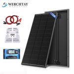 170W 200W Solar Panel Kit 12V Battery Charger Controller RV Camper Boat Caravan