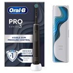 Oral-B Pro Series 3 Electric Rechargeable Toothbrush with Travel Case 3500 Black