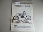 1990 HONDA CR250R Set-Up Instructions Manual OEM