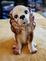 Relco Ceramic Cocker/Springer Spangle Dog Figurine Japan Vintage 6.75"