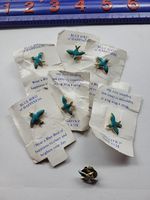 Vintage Lot Of Happiness Blue Bird Lapel pins