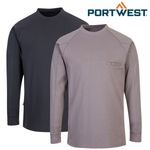 Portwest Bizflame Flame Resistant Anti-Static T-Shirt Welding Safety Work FR33